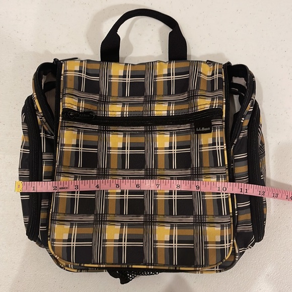 L.L. Bean Bath Ll Bean Toiletry Travel Bag Yellow Black White Checkered Poshmark